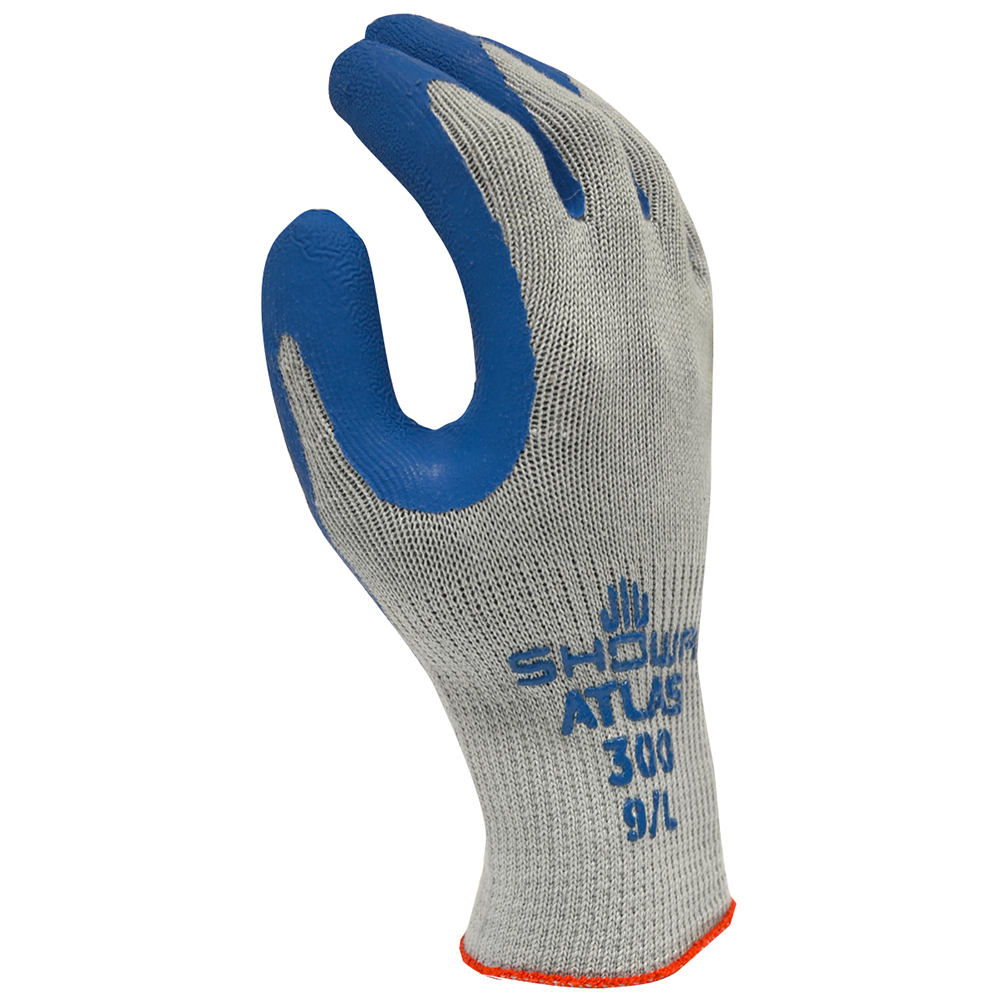 Showa Best Atlas 300 Natural Rubber Dipped Work Gloves Various Quantities& Sizes 