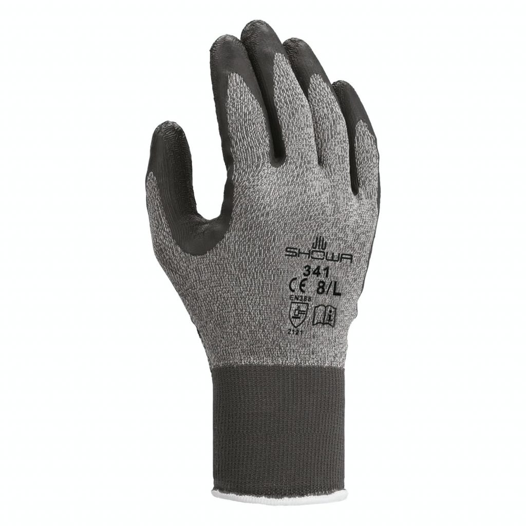 72-Pair Atlas 341 Opti Grip Universal Latex Nylon Purple Work Gloves X-Large 