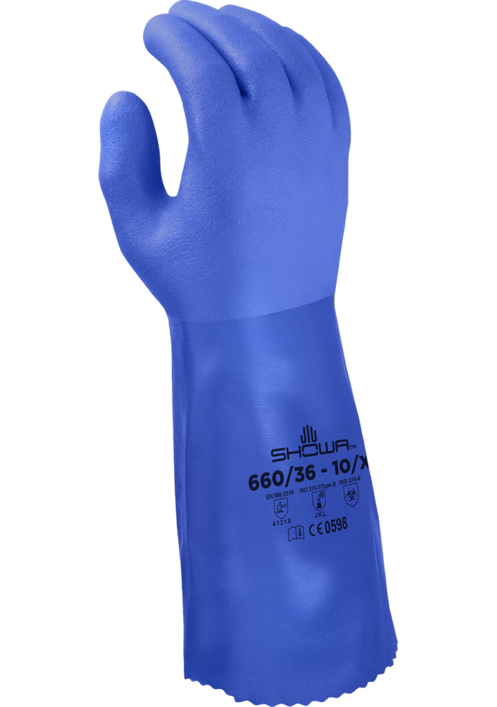 10 Oz Gloves Showa Atlas 660 PVC Work Gloves Seattle Marine