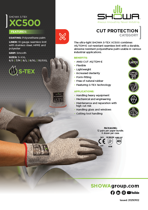 S-TEX XC500 – SHOWA Gloves